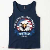 USA 250 Years Bald Eagle Patriotic 250th Anniversary Tank Top thumb 2