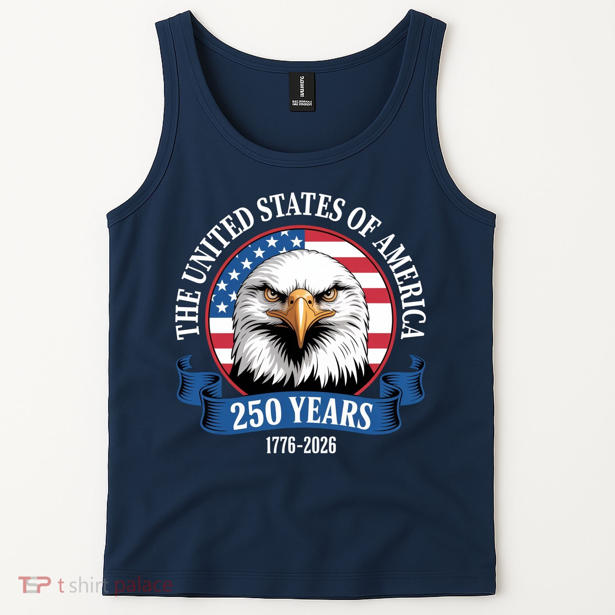 USA 250 Years Bald Eagle Patriotic 250th Anniversary Tank Top