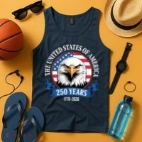 USA 250 Years Bald Eagle Patriotic 250th Anniversary Tank Top thumb 4