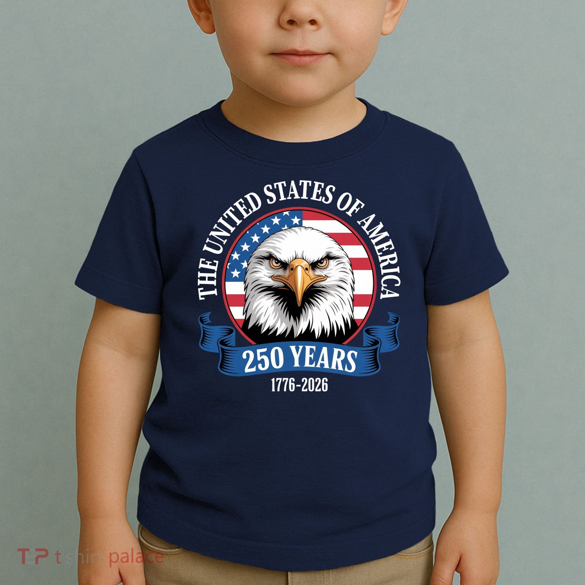 USA 250 Years Bald Eagle Patriotic 250th Anniversary Toddler T-Shirt