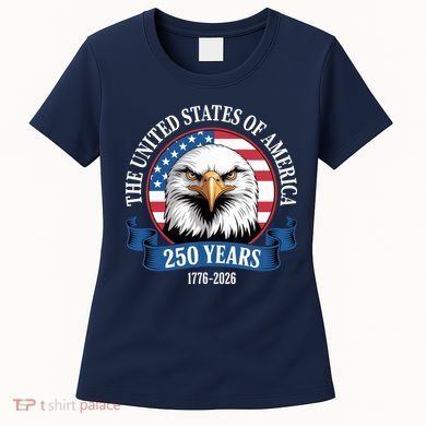 USA 250 Years Bald Eagle Patriotic 250th Anniversary Women's T-Shirt