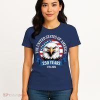 USA 250 Years Bald Eagle Patriotic 250th Anniversary Women's T-Shirt thumb 4