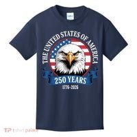 USA 250 Years Bald Eagle Patriotic 250th Anniversary Kids T-Shirt thumb 0