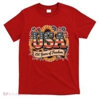 USA 250 Year Of Freedom Sunflowers T-Shirt thumb 0