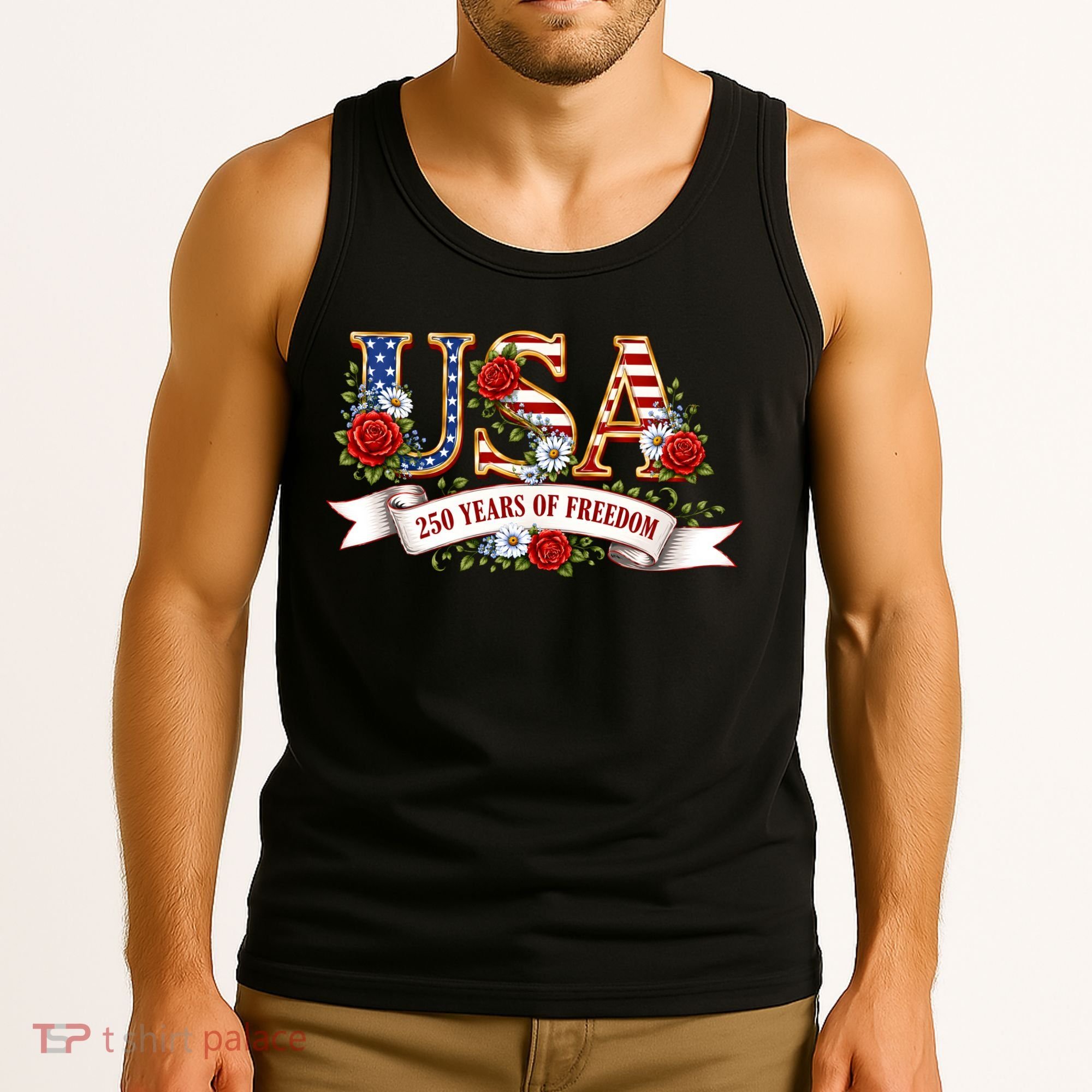 USA 250 Years Of Freedom Tank Top