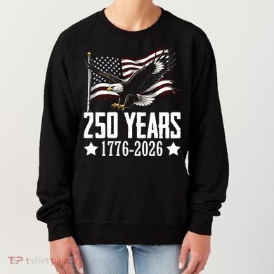 USA 250 Years Eagle 1776-2026 Flag Women's Sweatshirt