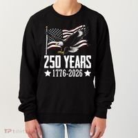 USA 250 Years Eagle 1776-2026 Flag Women's Sweatshirt thumb 0
