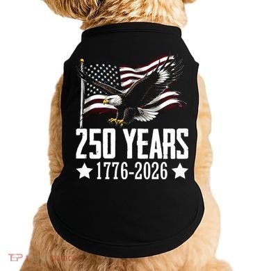 USA 250 Years Eagle 1776-2026 Flag Doggie Tank