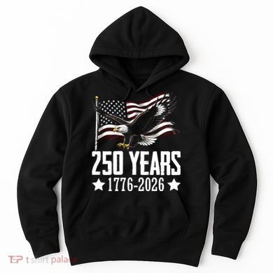 USA 250 Years Eagle 1776-2026 Flag Hoodie
