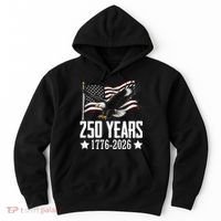 USA 250 Years Eagle 1776-2026 Flag Hoodie thumb 0