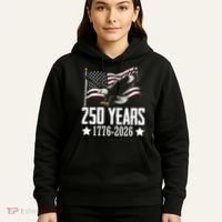 USA 250 Years Eagle 1776-2026 Flag Hoodie thumb 5