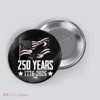 USA 250 Years Eagle 1776-2026 Flag Button thumb 0