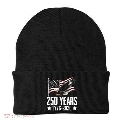 USA 250 Years Eagle 1776-2026 Flag Beanie