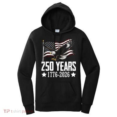 USA 250 Years Eagle 1776-2026 Flag Women's Hoodie