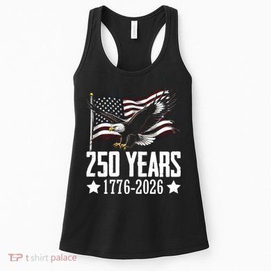 USA 250 Years Eagle 1776-2026 Flag Women's Tank Top