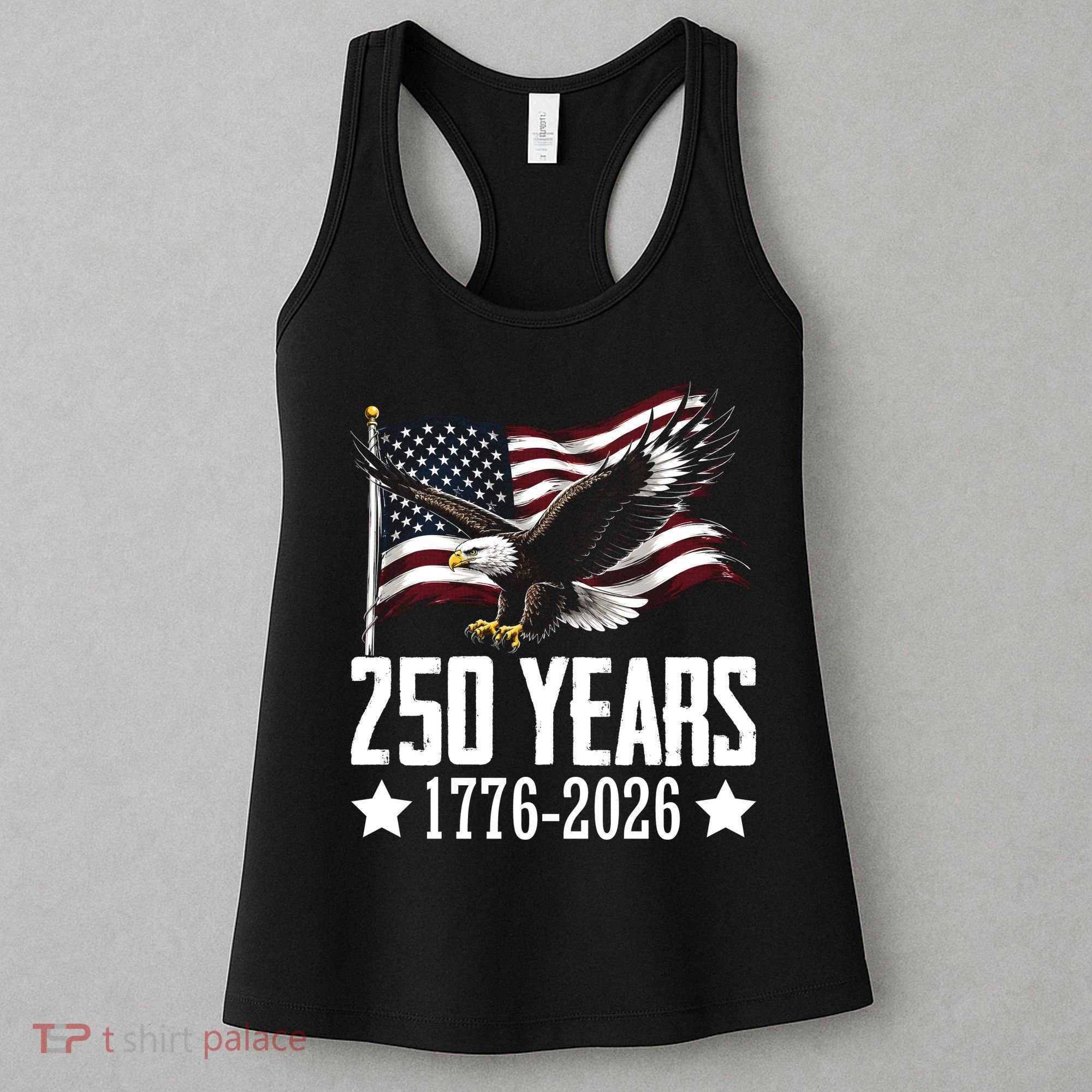 USA 250 Years Eagle 1776-2026 Flag Women's Tank Top