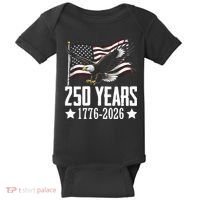 USA 250 Years Eagle 1776-2026 Flag Baby Bodysuit thumb 0