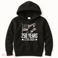 USA 250 Years Eagle 1776-2026 Flag Kids Hoodie thumb 0