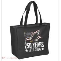 USA 250 Years Eagle 1776-2026 Flag Tote Bag thumb 2