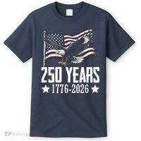 USA 250 Years Eagle 1776-2026 Flag T-Shirt thumb 0