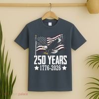 USA 250 Years Eagle 1776-2026 Flag T-Shirt thumb 2