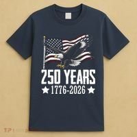 USA 250 Years Eagle 1776-2026 Flag T-Shirt thumb 4
