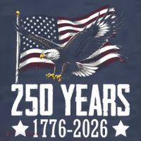 USA 250 Years Eagle 1776-2026 Flag T-Shirt thumb 5