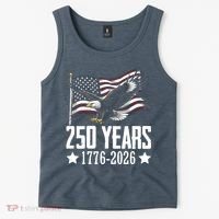 USA 250 Years Eagle 1776-2026 Flag Tank Top thumb 2