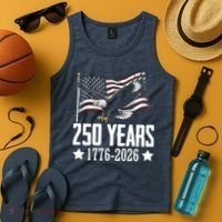 USA 250 Years Eagle 1776-2026 Flag Tank Top thumb 4