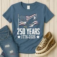 USA 250 Years Eagle 1776-2026 Flag Women's T-Shirt thumb 3