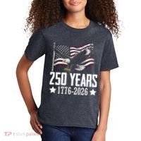 USA 250 Years Eagle 1776-2026 Flag Kids T-Shirt thumb 2
