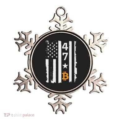 Usa 47th Flag Bitcoin Design – Trump Crypto Supporter Ornament