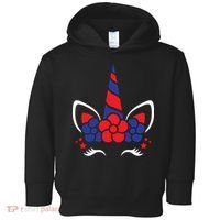 Unicorn 4th Of July Toddler Hoodie thumb 0