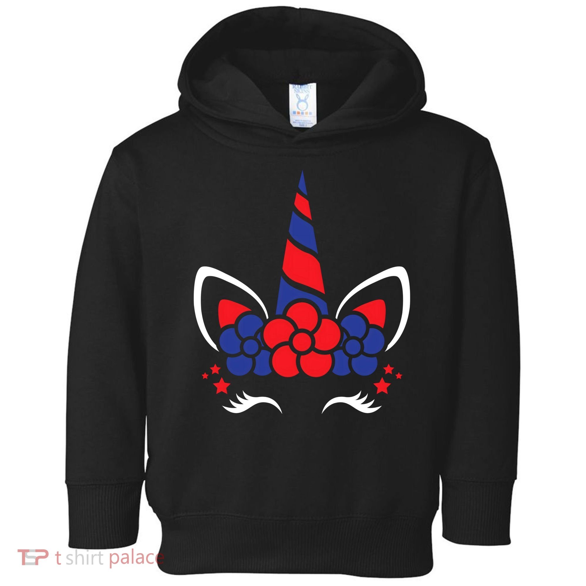 Unicorn 4th Of July Toddler Hoodie