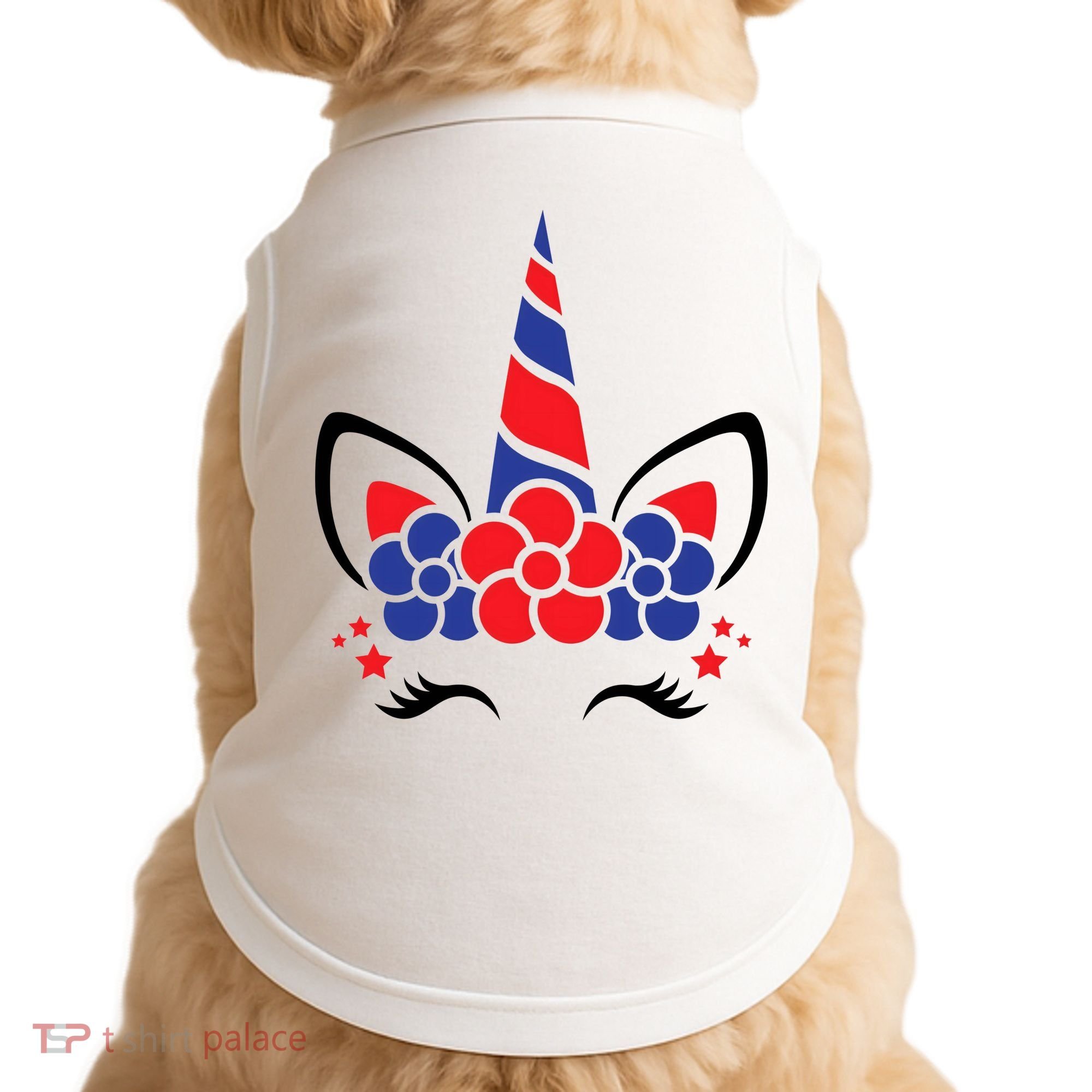 Unicorn 4th Of July Doggie Tank