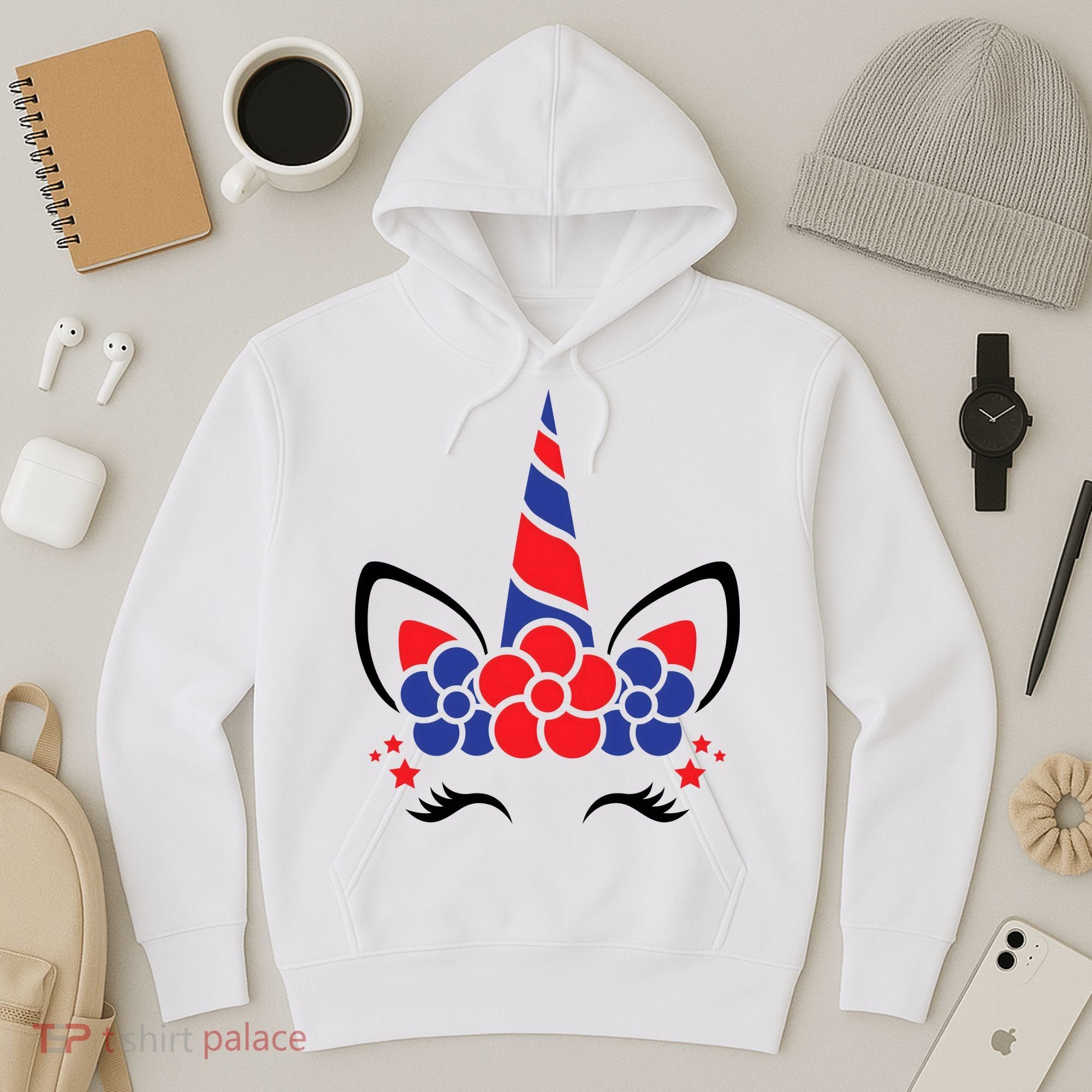 Unicorn 4th Of July Hoodie