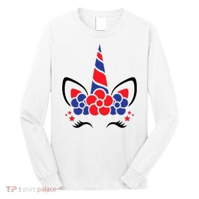 Unicorn 4th Of July Long Sleeve Shirt