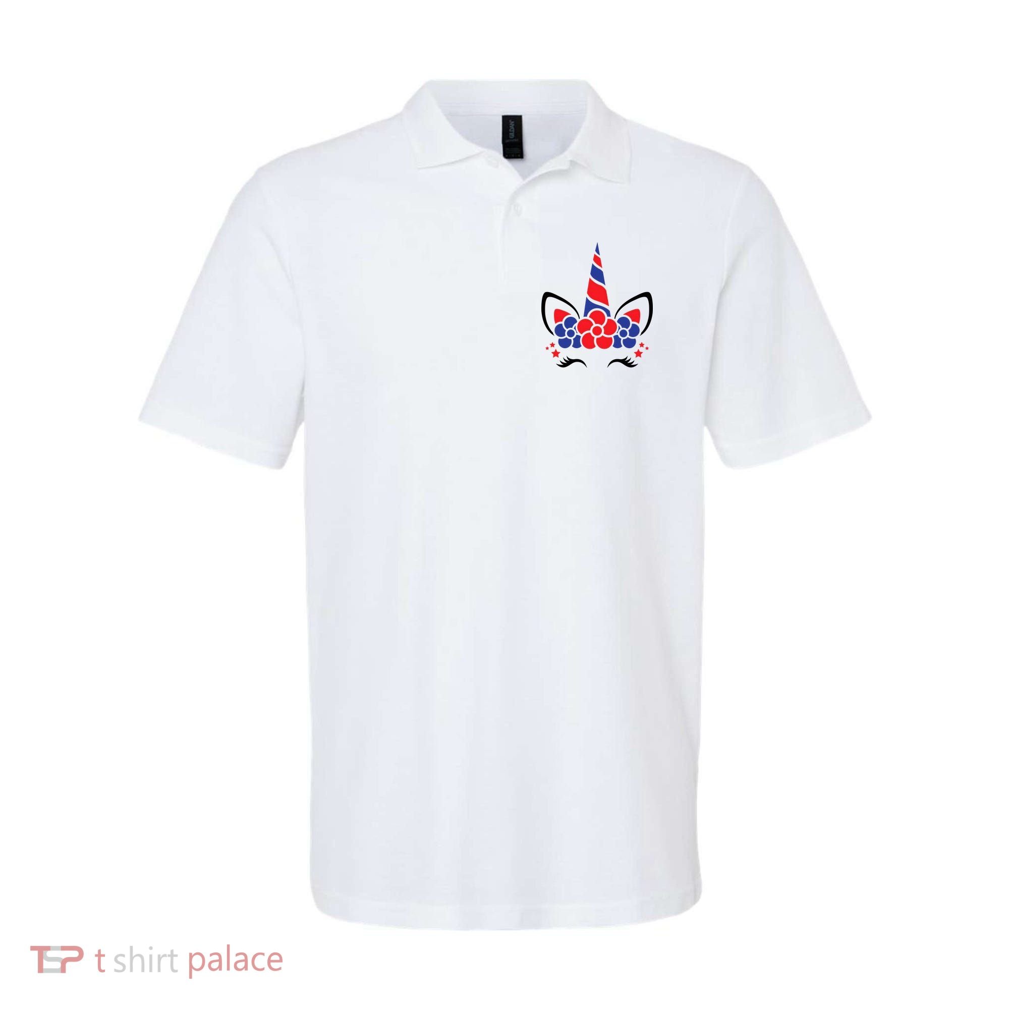 Unicorn 4th Of July Polo