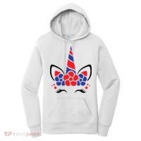 Unicorn 4th Of July Women's Hoodie thumb 0