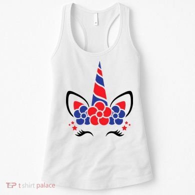 Unicorn 4th Of July Women's Tank Top
