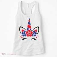 Unicorn 4th Of July Women's Tank Top thumb 0