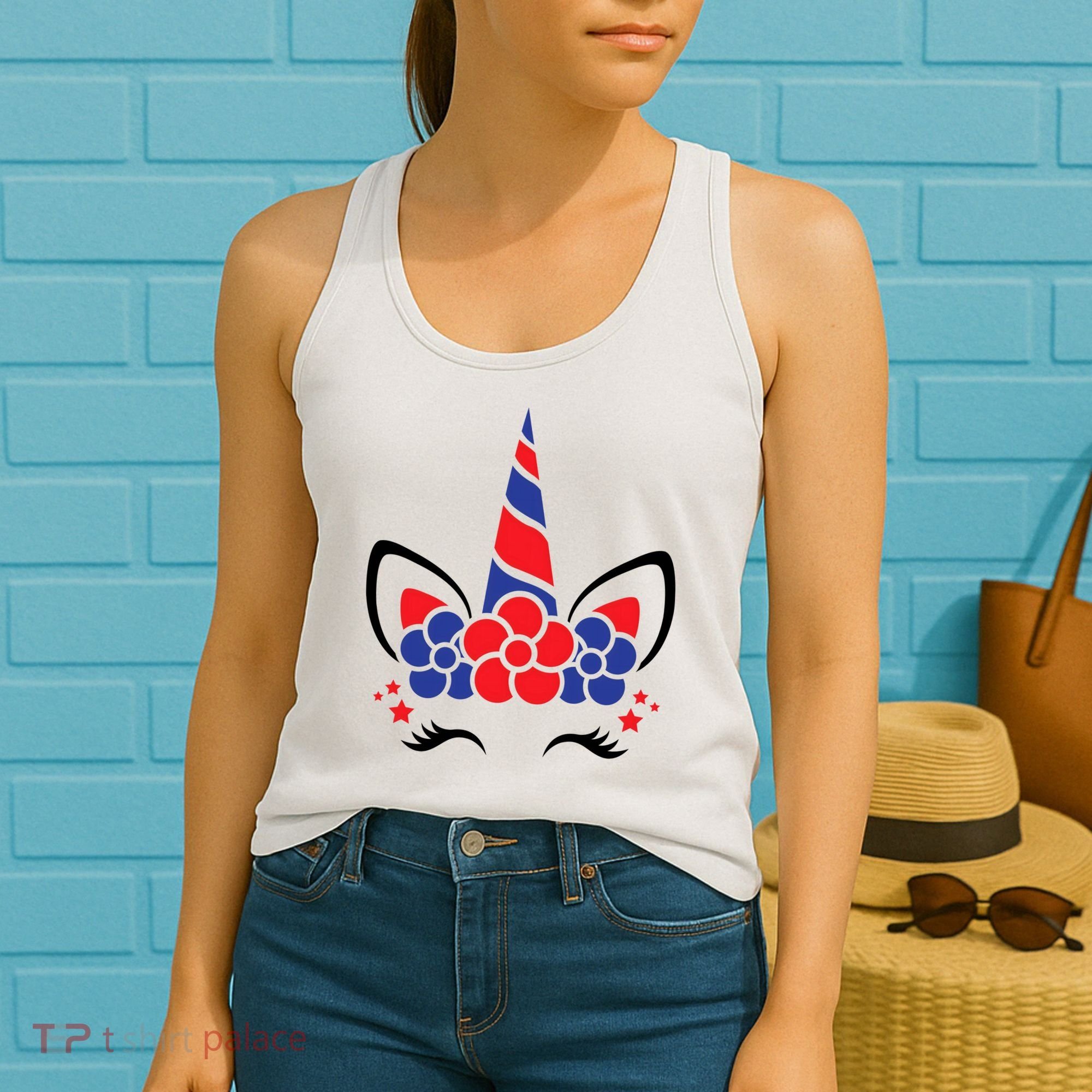 Unicorn 4th Of July Women's Tank Top