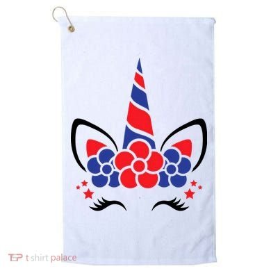 Unicorn 4th Of July Golf Towel