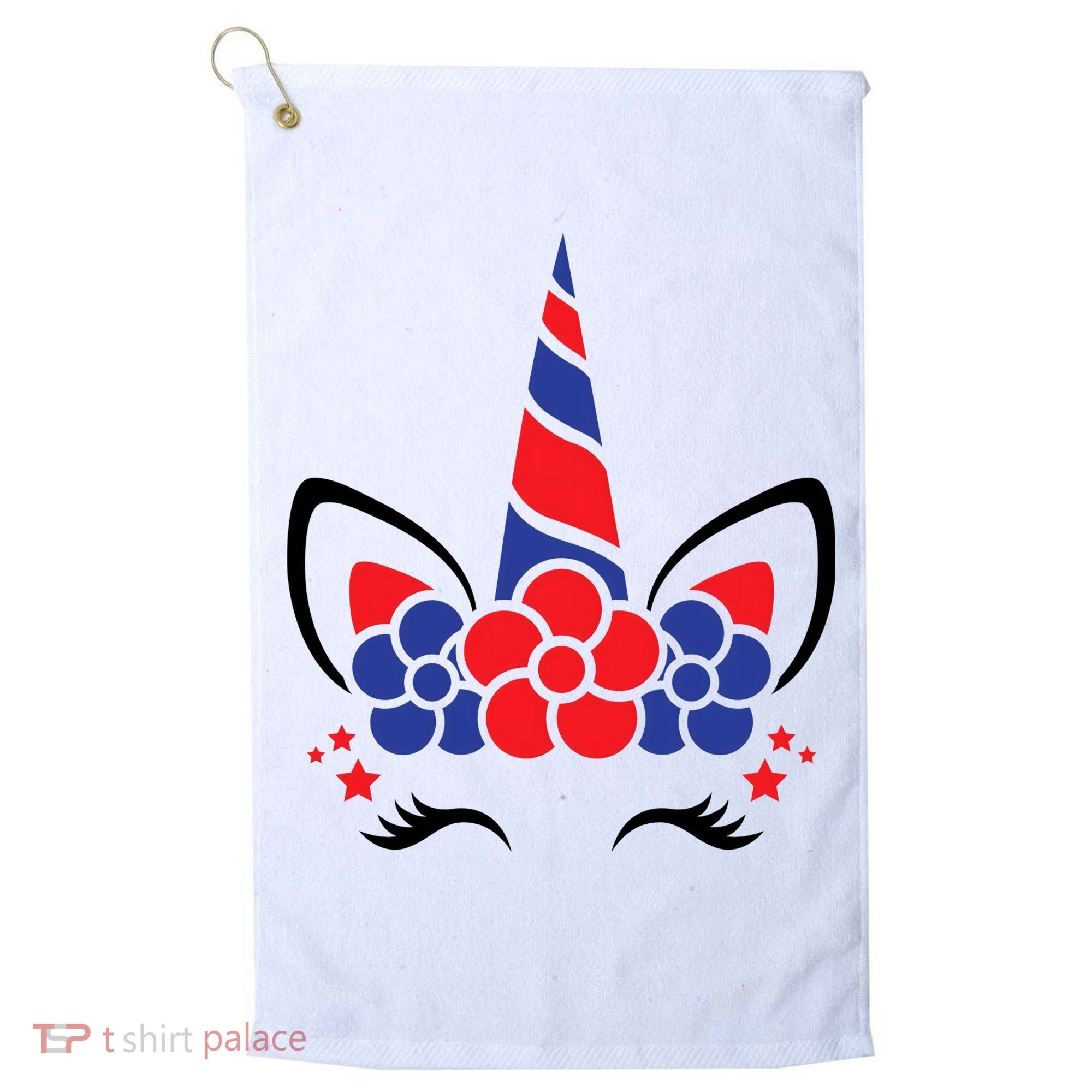 Unicorn 4th Of July Golf Towel