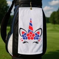 Unicorn 4th Of July Golf Towel thumb 2