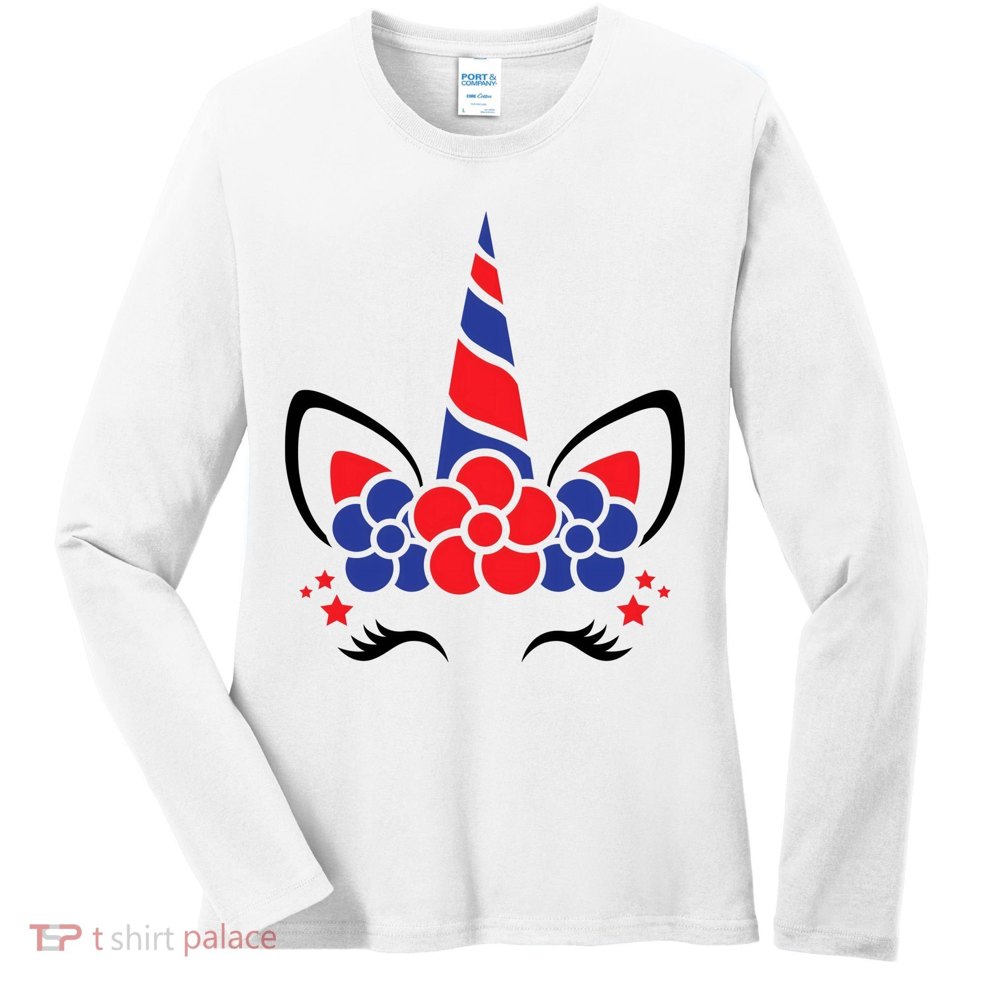 Unicorn 4th Of July Women's Long Sleeve Shirt