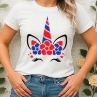 Unicorn 4th Of July Women's T-Shirt thumb 2