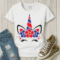 Unicorn 4th Of July Women's T-Shirt thumb 3