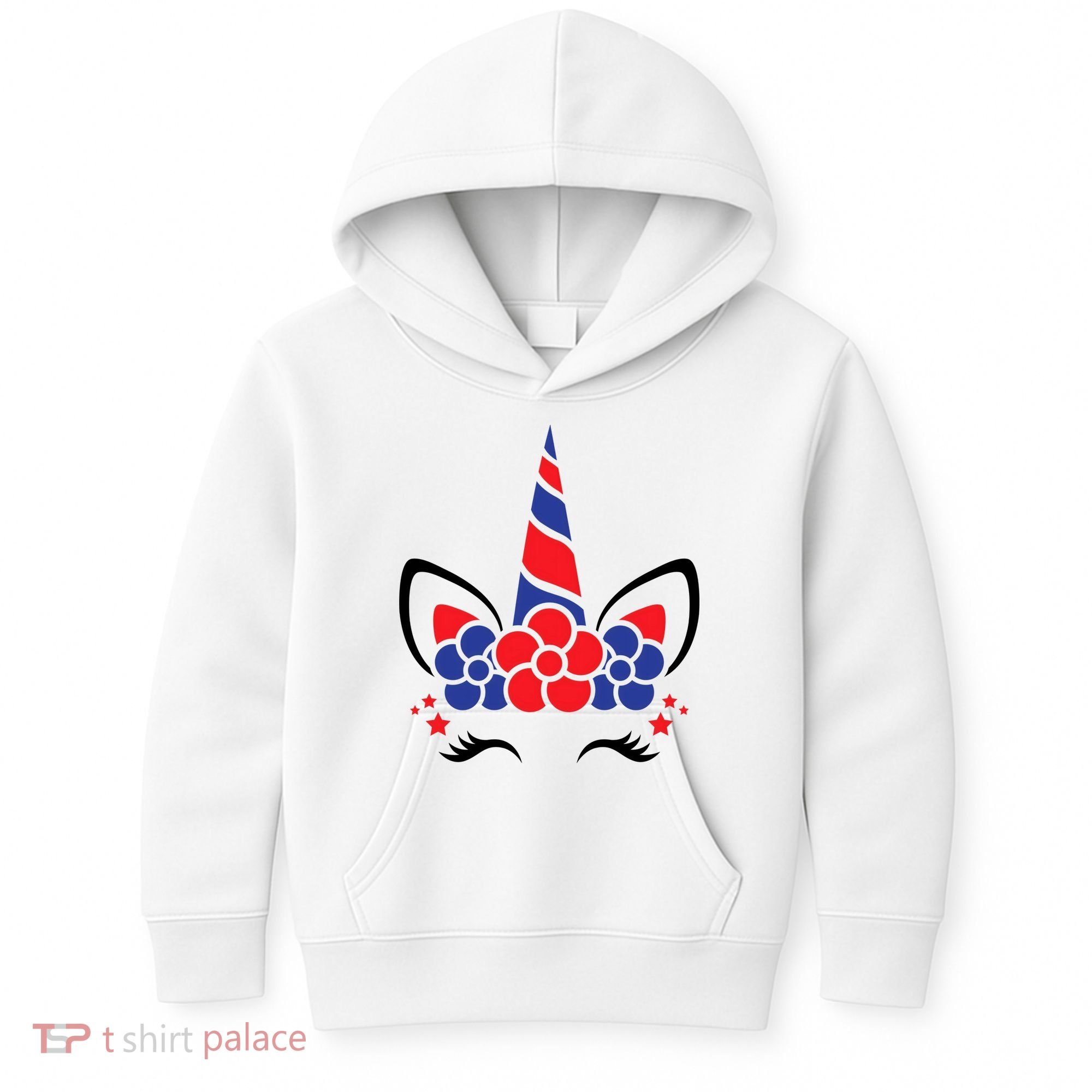 Unicorn 4th Of July Kids Hoodie