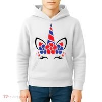 Unicorn 4th Of July Kids Hoodie thumb 4